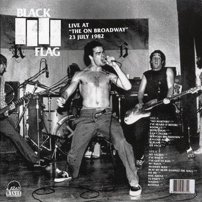 Black Flag - Live At The On Broadway 23 July 1982 Vinyl Record