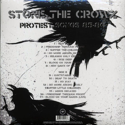 Stone The Crowz - Protest Songs 85-86 (clear vinyl) Vinyl Record