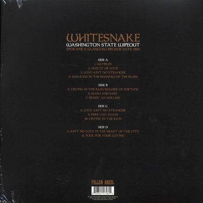 Whitesnake - Washington State Wipeout: Spokane & Glasgow Broadcasts 1984 (2xLP) (clear vinyl) Vinyl Record