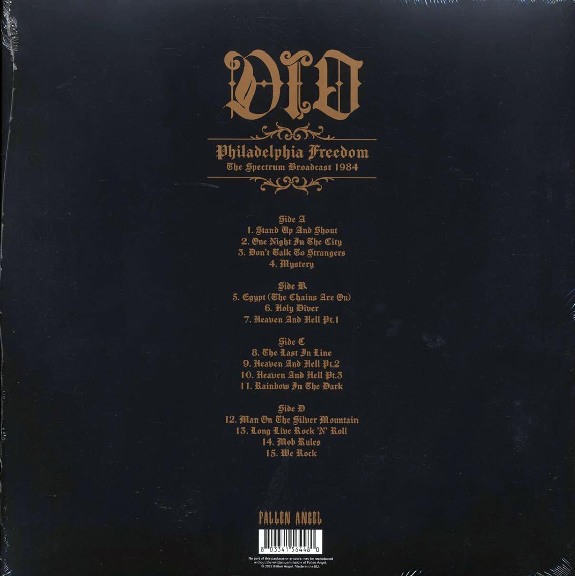 Dio - Philadelphia Freedom: The Spectrum Broadcast 1984 (2xLP) (clear vinyl) Vinyl Record
