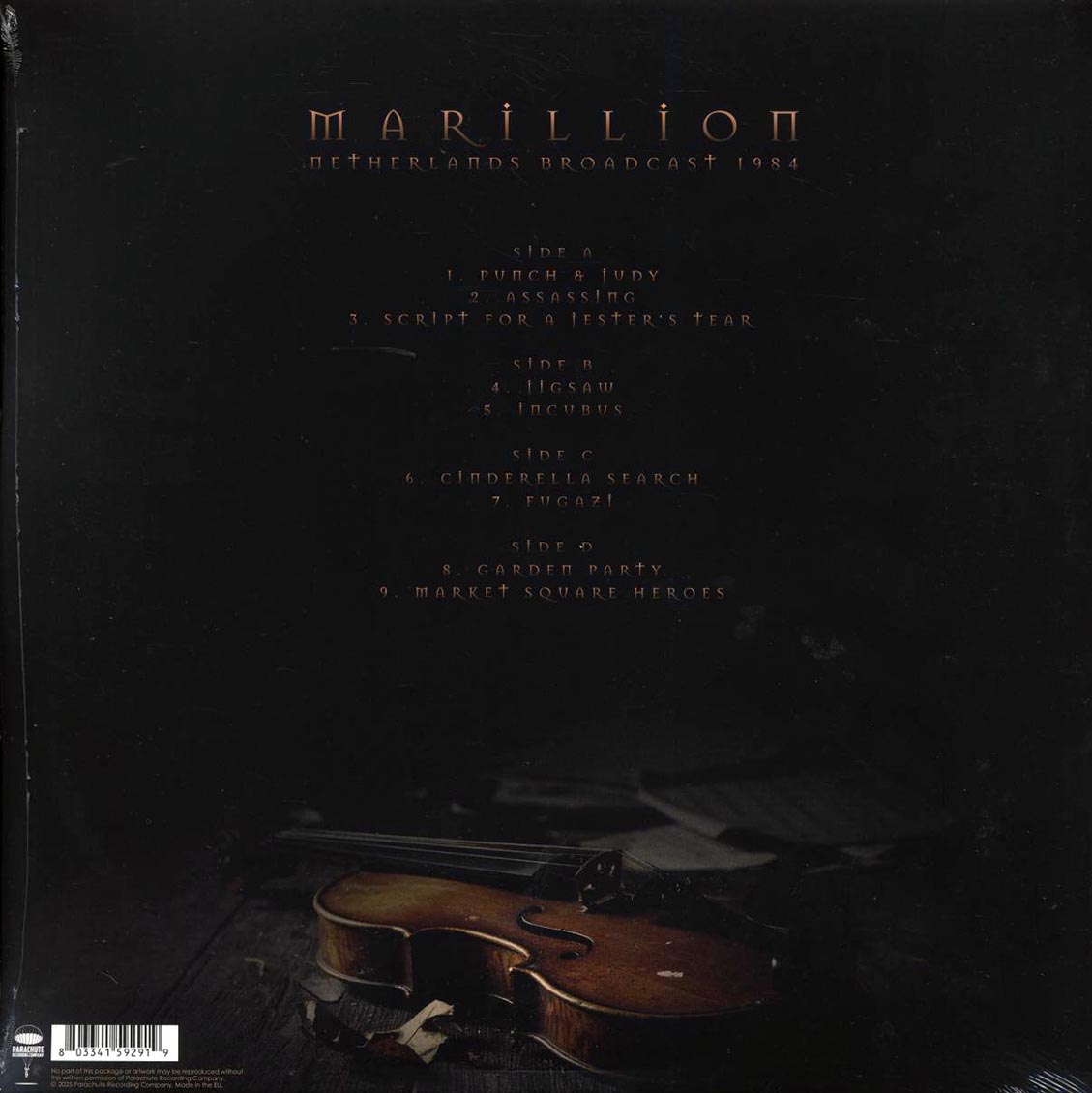 Marillion - Netherlands Broadcast 1984 (2xLP) (clear vinyl) Vinyl Record