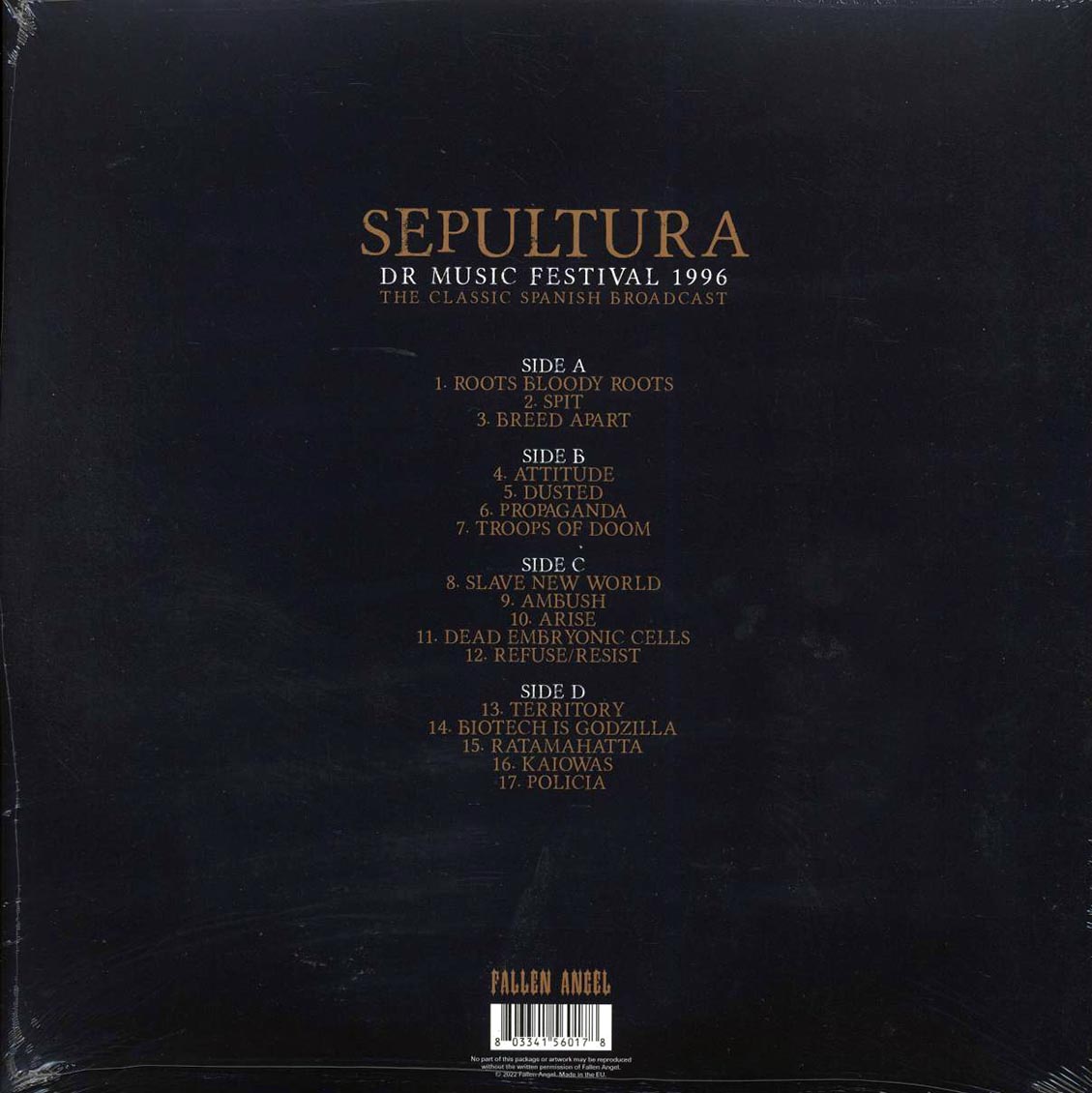 Sepultura - Dr. Music Festival 1996 (ltd. ed.) (2xLP) (clear/black splatter vinyl) Vinyl Record
