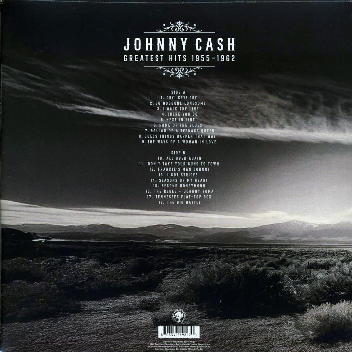 Johnny Cash - Greatest Hits 1955-1962 (ltd. ed.) (clear vinyl) Vinyl Record