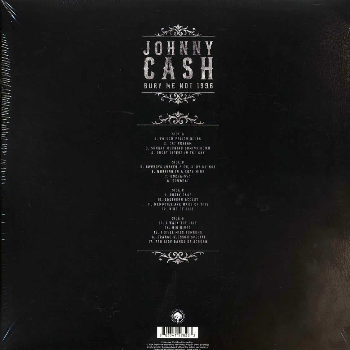 Johnny Cash - Bury Me Not 1996: Irving Plaza, New York, NY, July 9, 1976 (2xLP) Vinyl Record