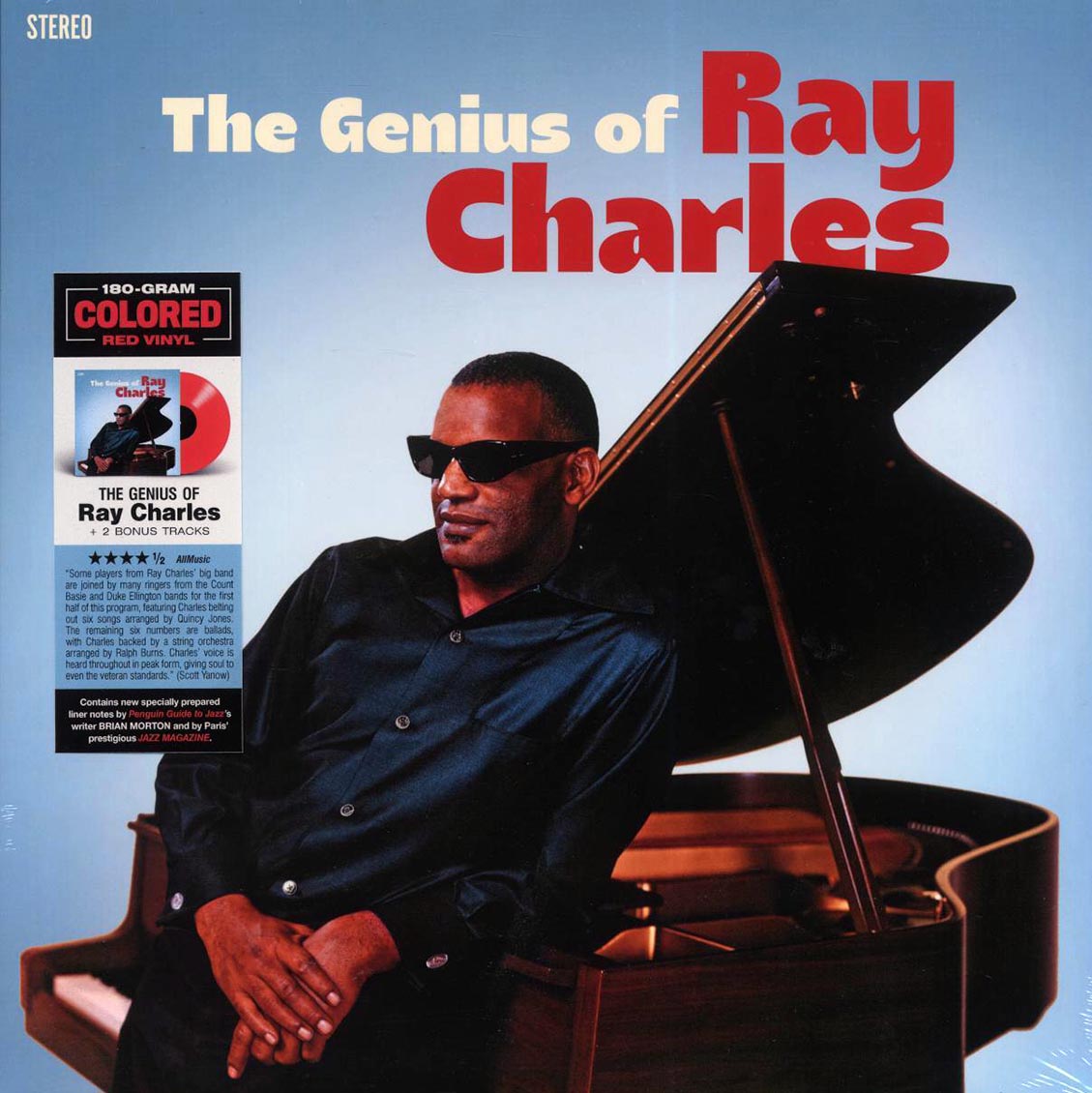 Ray Charles - The Genius Of Ray Charles (+2 bonus tracks) (ltd. ed.) (180g) (red vinyl) Vinyl Record