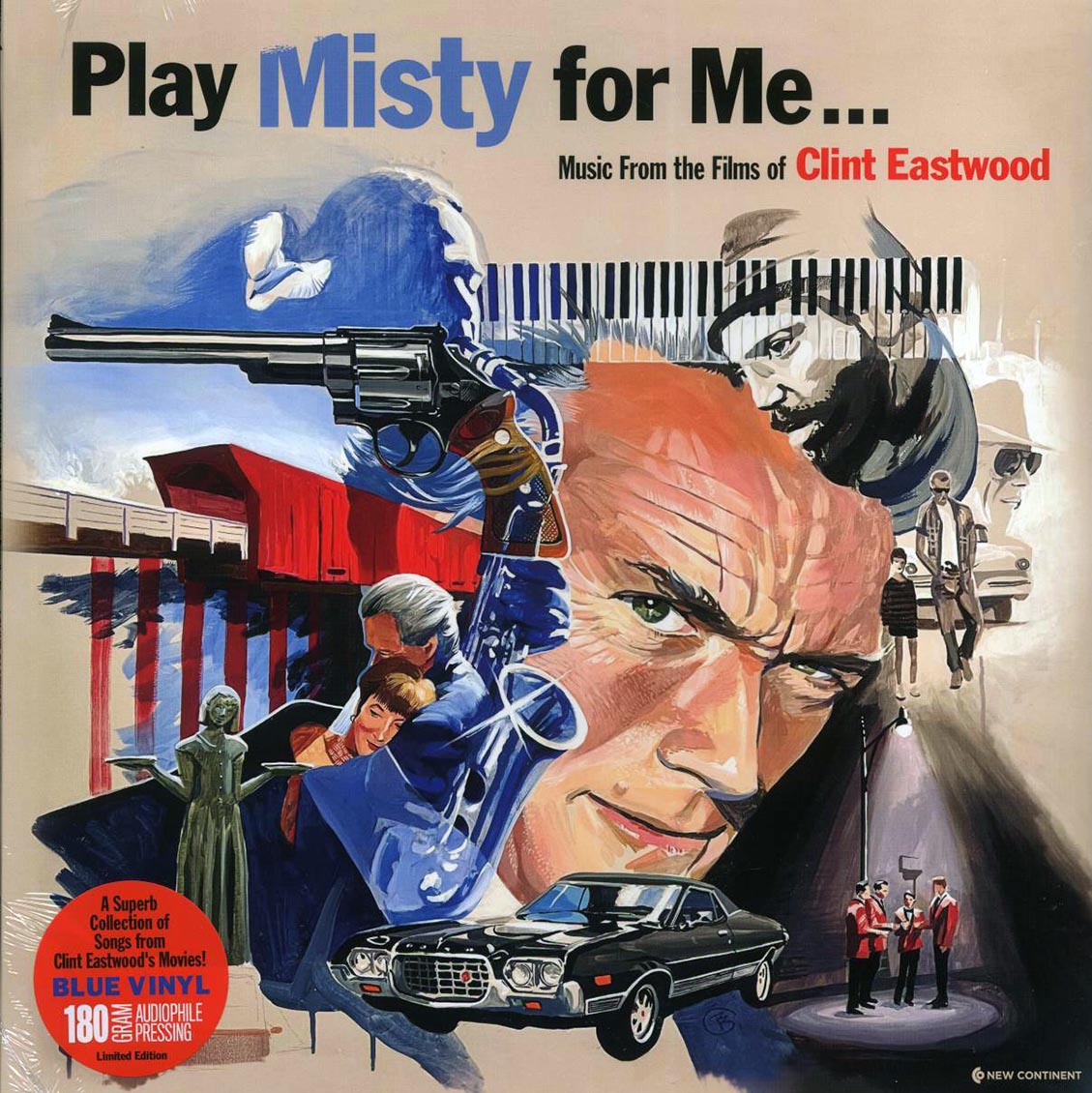 Billie Holiday, Johnny Cash, Marty Robbins, Dean Martin, Etc. - Play Misty For Me: Music From The Films Of Clint Eastwood (ltd. ed.) (180g) (blue vinyl) Vinyl Record