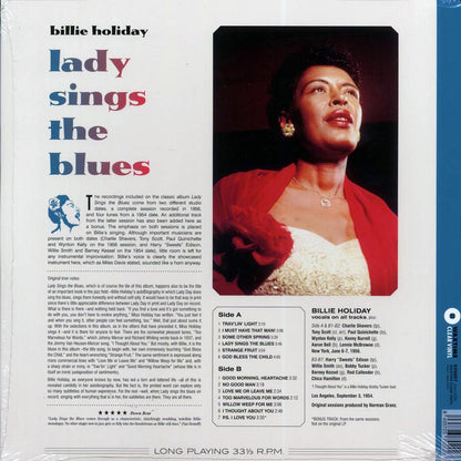 Billie Holiday - Lady Sings The Blues (+bonus track) (ltd. ed.) (180g) (clear vinyl) Vinyl Record