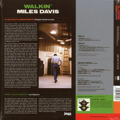 Miles Davis - Walkin? (+bonus track) (ltd. ed.) (180g) (green vinyl) (remastered) Vinyl Record