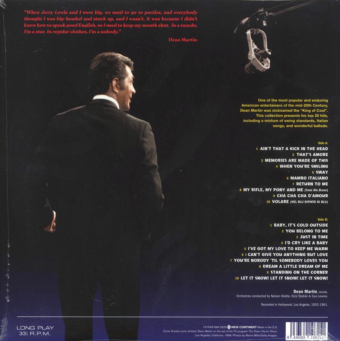 Dean Martin - Greatest Hits (20 tracks) (ltd. ed.) (180g) (red vinyl) Vinyl Record
