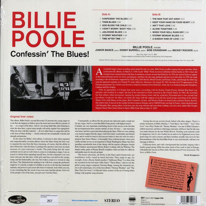 Billie Poole, The Junior Mance Trio, Kenny Burrell - Confessin' The Blues (+2 bonus tracks) (ltd. ed.) (180g) Vinyl Record
