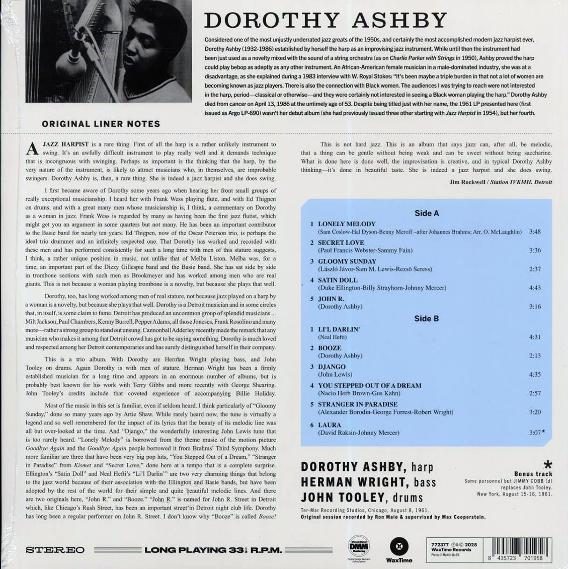 Dorothy Ashby - Dorothy Ashby (+bonus track) (ltd. ed.) (180g) Vinyl Record
