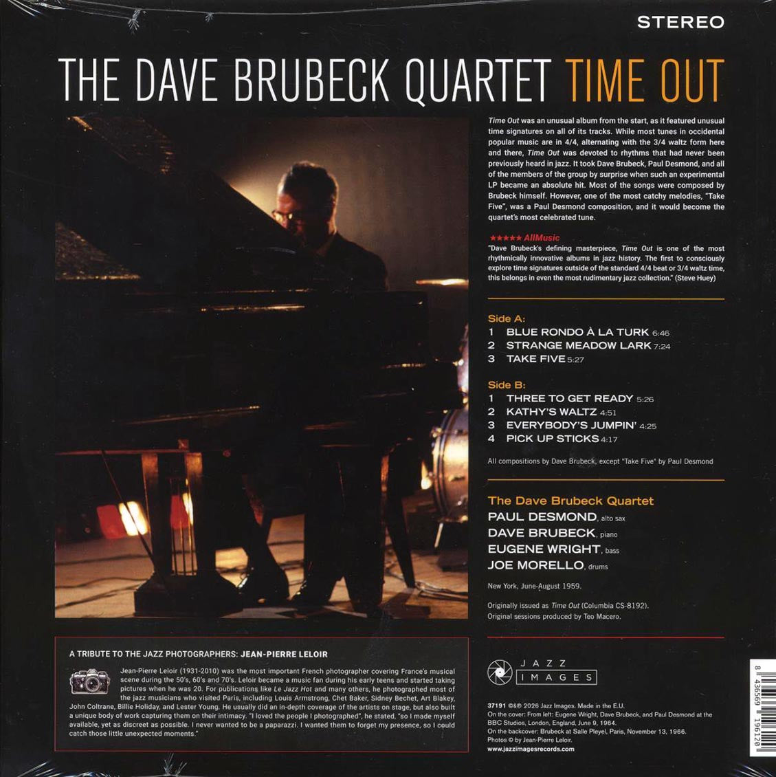 Dave Brubeck Quartet - Time Out (ltd. ed.) (180g) (yellow vinyl) Vinyl Record