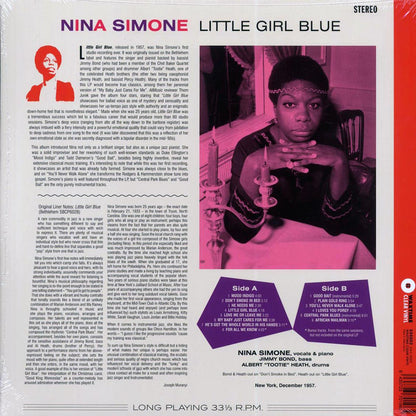 Nina Simone - Little Girl Blue (+3 bonus tracks) (ltd. ed.) (180g) (clear vinyl) Vinyl Record