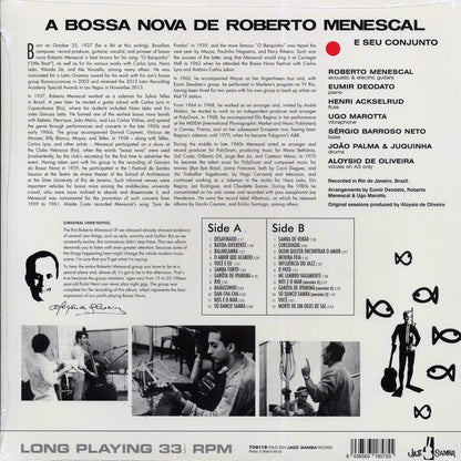 Roberto Menescal E Seu Conjunto - A Bossa Nova De Roberto Menescal E Seu Conjunto (ltd. ed.) (180g) Vinyl Record
