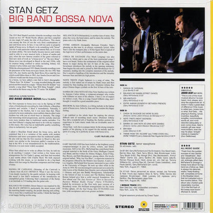 Stan Getz - Big Band Bossa Nova (+bonus track) (ltd. ed.) (180g) (yellow vinyl) Vinyl Record