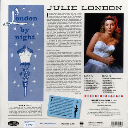 Julie London - London By Night (+4 bonus tracks) (ltd. ed.) (180g) Vinyl Record