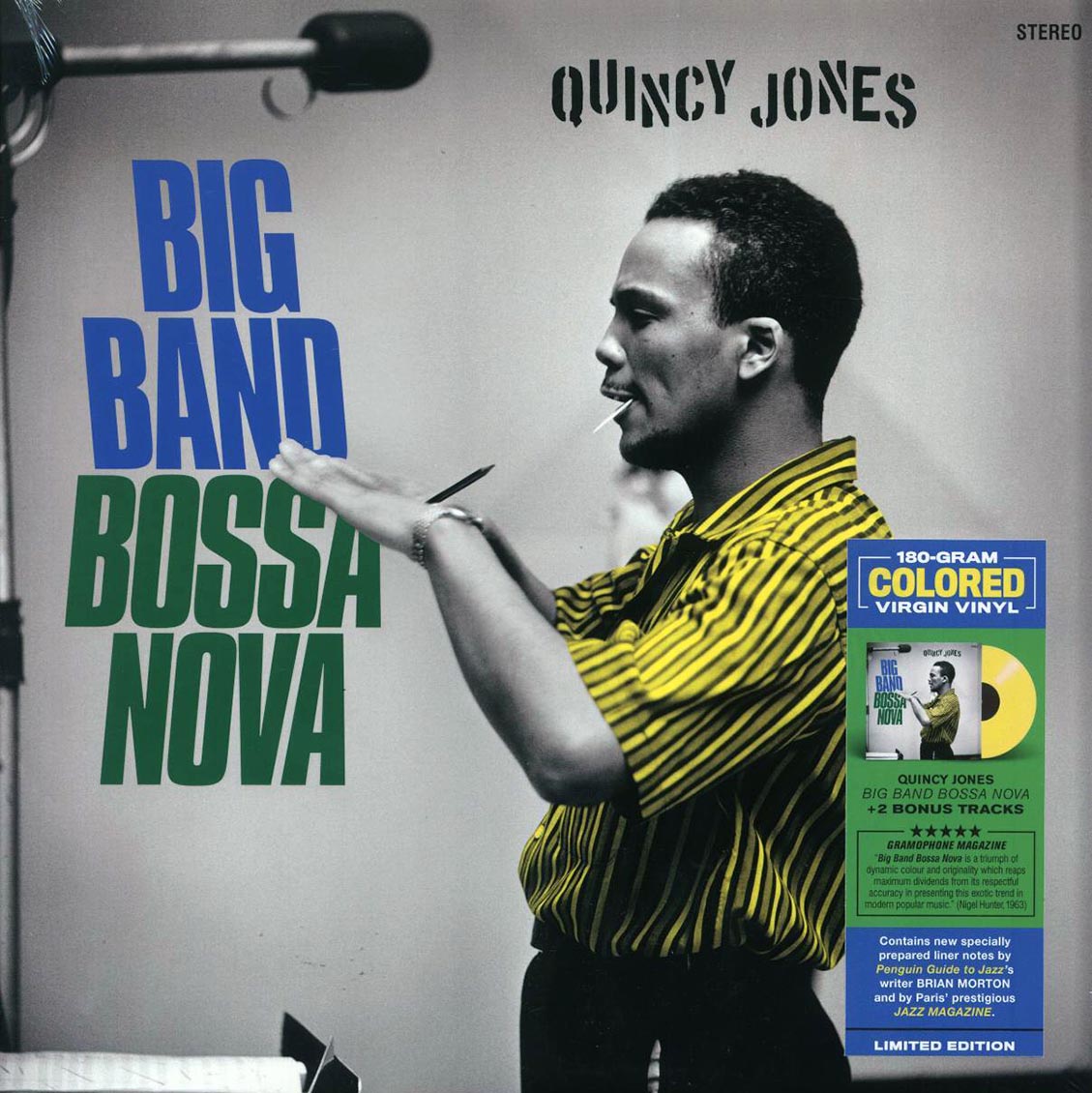 Quincy Jones - Big Band Bossa Nova (+2 bonus tracks) (ltd. ed.) (180g) (yellow vinyl) Vinyl Record