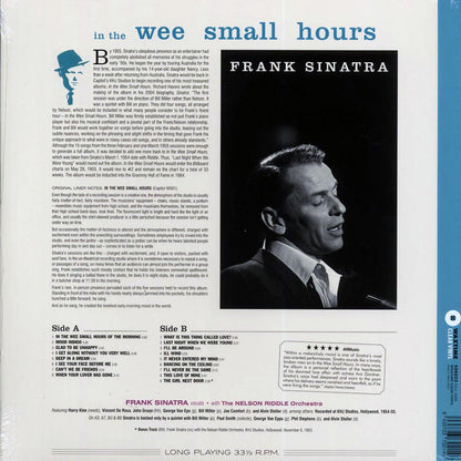 Frank Sinatra - In The Wee Small Hours (+bonus track) (ltd. ed.) (180g) (clear vinyl) Vinyl Record