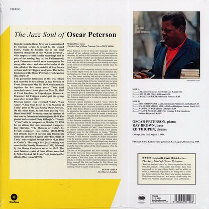 Oscar Peterson - The Jazz Soul Of Oscar Peterson (+bonus track) (ltd. ed.) (180g) Vinyl Record
