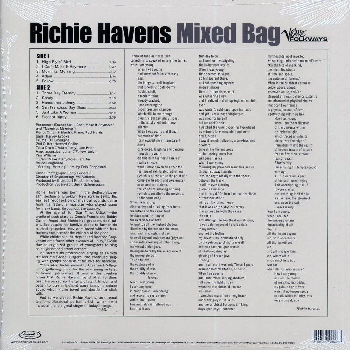 Richie Havens - Mixed Bag (ltd. ed.) (180g) Vinyl Record