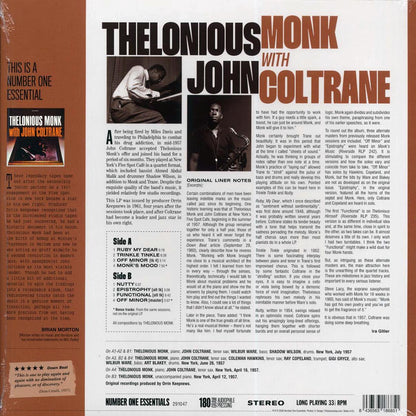 John Coltrane, Thelonious Monk - Thelonious Monk with John Coltrane (+2 bonus tracks) (ltd. ed.) (180g) Vinyl Record