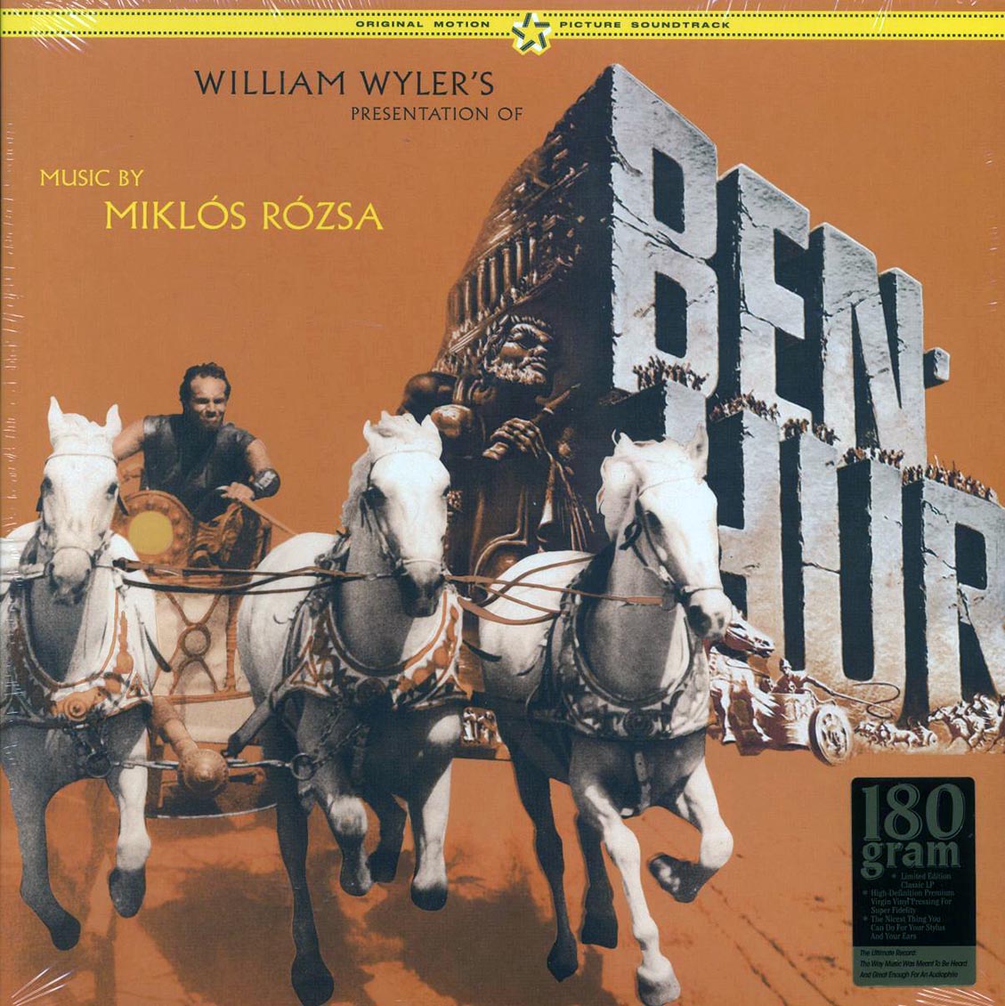 Miklos Rozsa - Ben-Hur: Original Motion Picture Soundtrack (+2 bonus tracks) (ltd. ed.) (180g) Vinyl Record