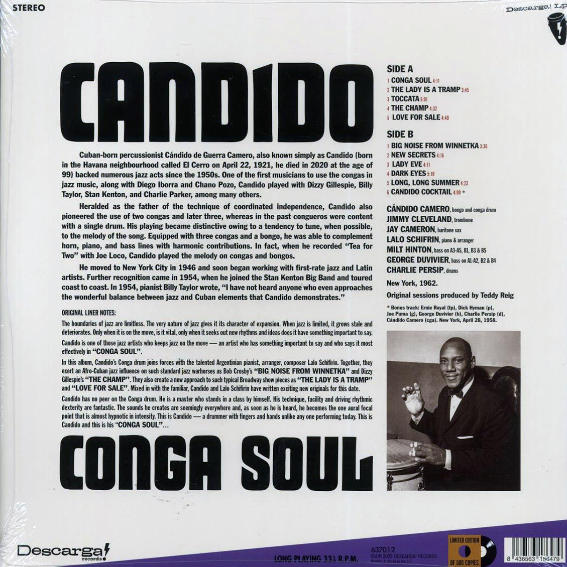 Candido - Conga Soul (+bonus track) (ltd. ed.) (180g) Vinyl Record