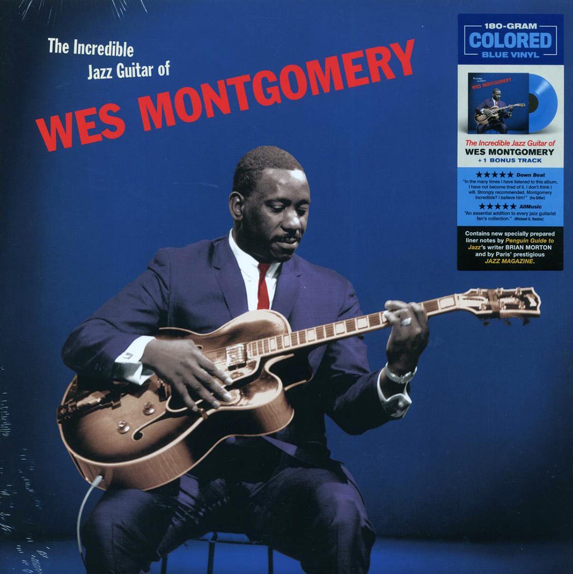 Wes Montgomery - The Incredible Jazz Guitar of Wes Montgomery (+bonus track) (ltd. ed.) (180g) (blue vinyl) Vinyl Record