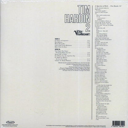 Tim Hardin - Tim Hardin 2 (ltd. ed.) (180g) Vinyl Record