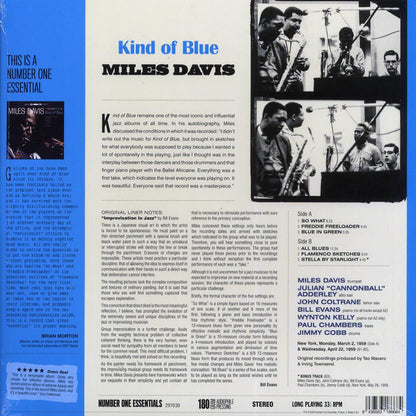 Miles Davis - Kind Of Blue (+bonus track) (ltd. ed.) (180g) Vinyl Record