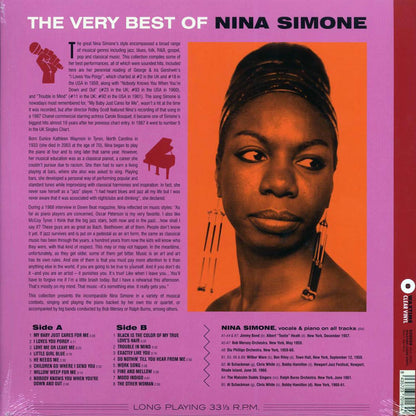 Nina Simone - The Very Best of Nina Simone (ltd. ed.) (180g) (clear vinyl) Vinyl Record