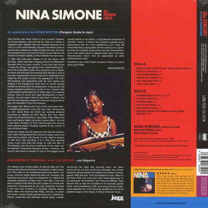 Nina Simone - Nina Simone At Town Hall (+2 bonus tracks) (ltd. ed.) (180g) (red vinyl) Vinyl Record