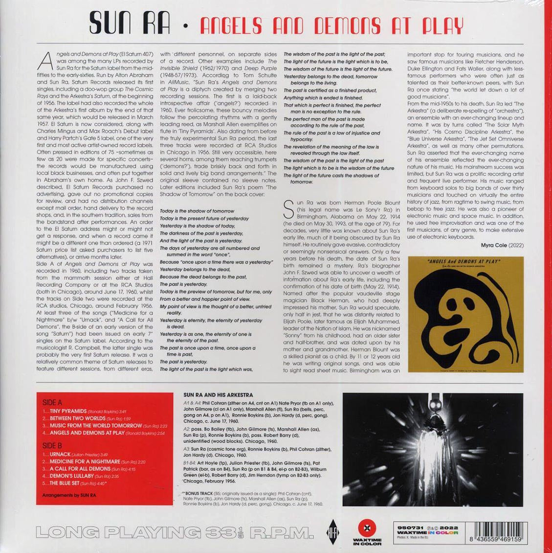Sun Ra - Angels And Demons At Play (+bonus track) (ltd. ed.) (180g) (red vinyl) (remastered) Vinyl Record