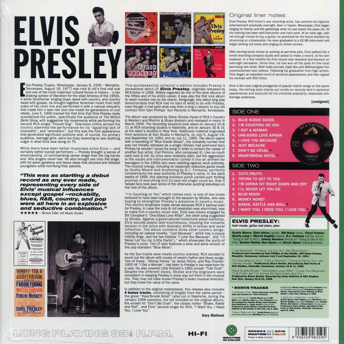 Elvis Presley - Elvis Presley (+4 bonus tracks) (ltd. ed.) (180g) (green vinyl) Vinyl Record