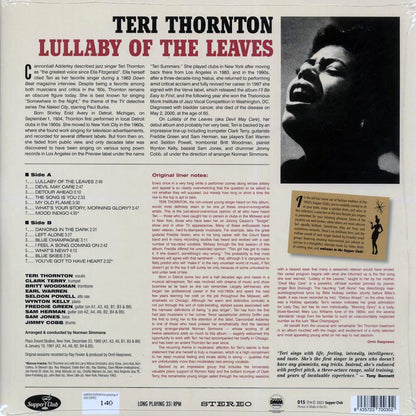 Teri Thornton - Lullaby Of The Leaves (+2 bonus tracks) (ltd. ed.) (180g) Vinyl Record
