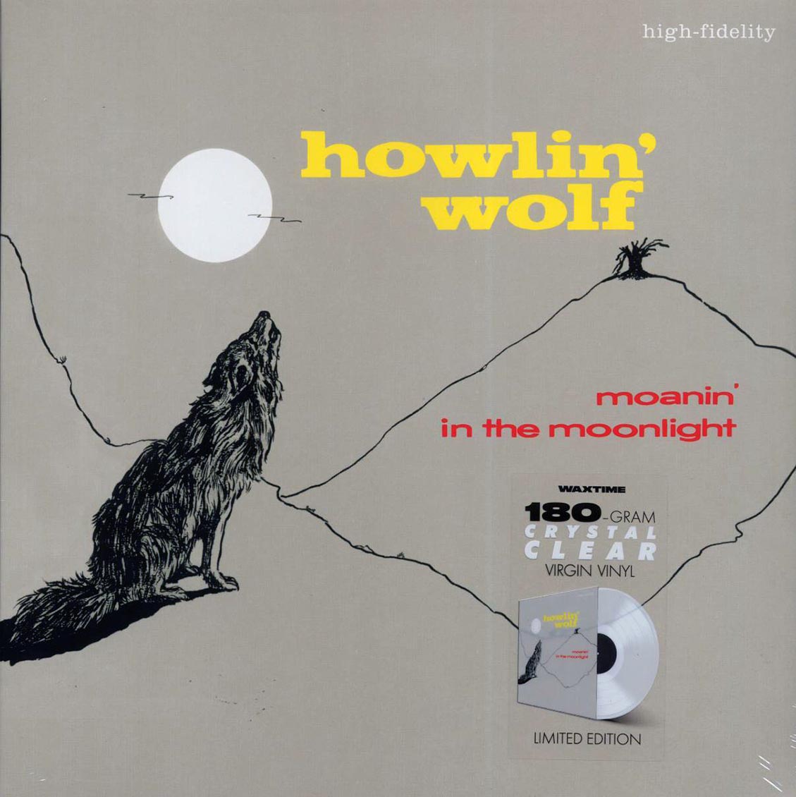 Howlin' Wolf - Moanin' In The Moonlight (+4 bonus tracks) (ltd. ed.) (180g) (clear vinyl) Vinyl Record