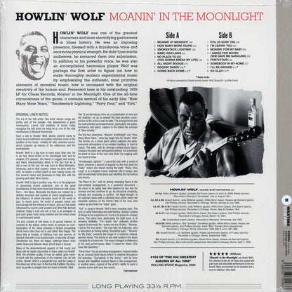 Howlin' Wolf - Moanin' In The Moonlight (+4 bonus tracks) (ltd. ed.) (180g) (clear vinyl) Vinyl Record