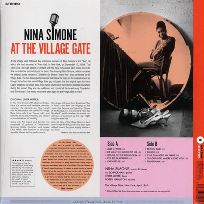 Nina Simone - At The Village Gate (+2 bonus tracks) (ltd. ed.) (180g) (clear vinyl) Vinyl Record