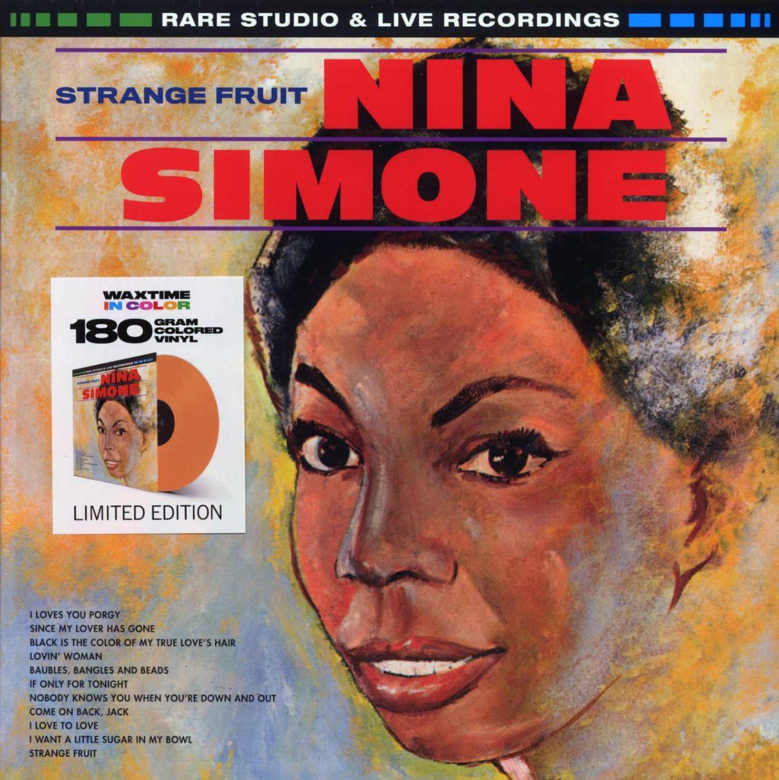 Nina Simone - Strange Fruit, Rare Studio & Live Recordings (ltd. ed.) (180g) (orange vinyl) Vinyl Record
