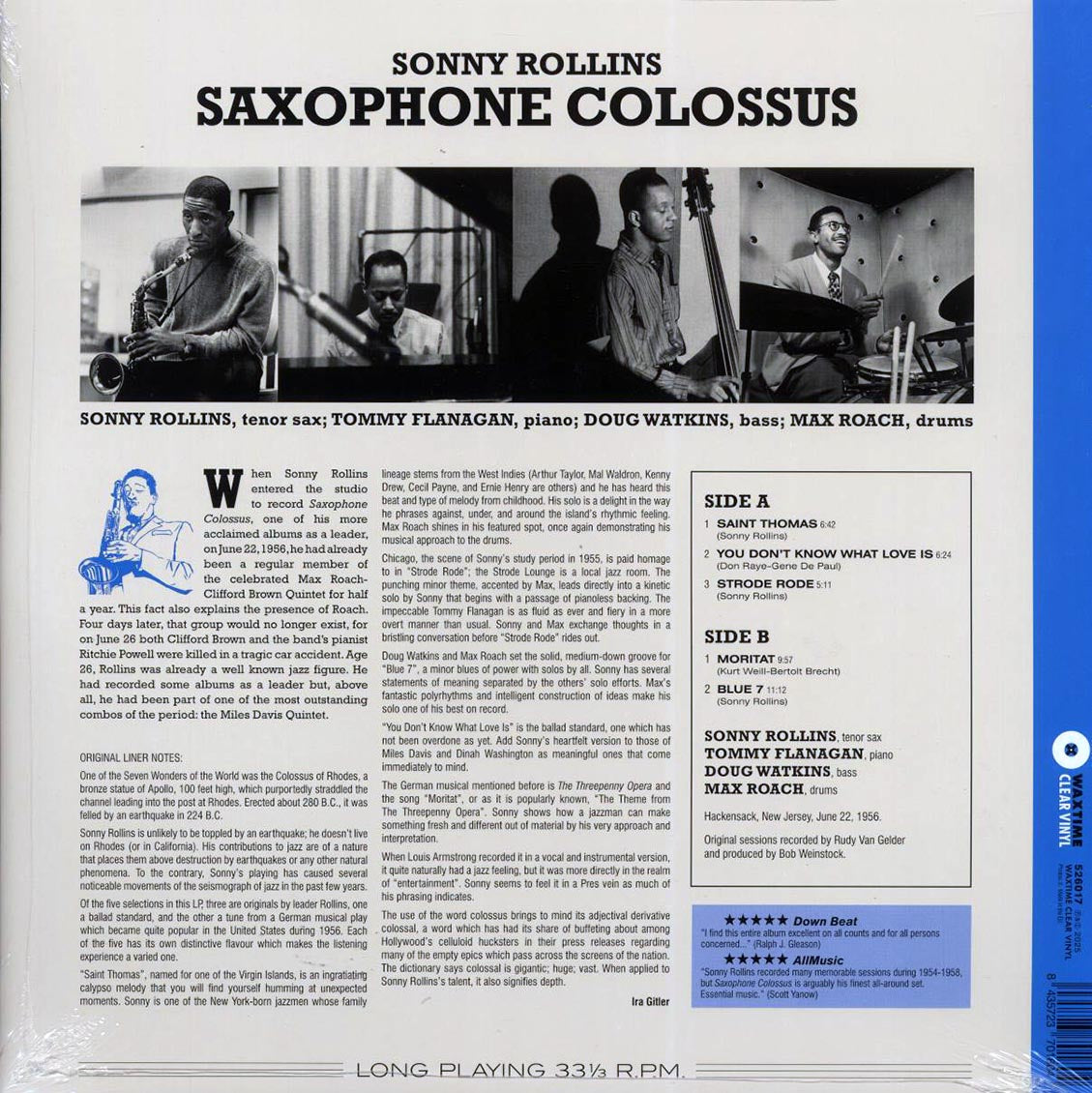 Thelonious Monk Septet - Monk's Music (+bonus track) (ltd. ed.) (180g) (red vinyl) Vinyl Record