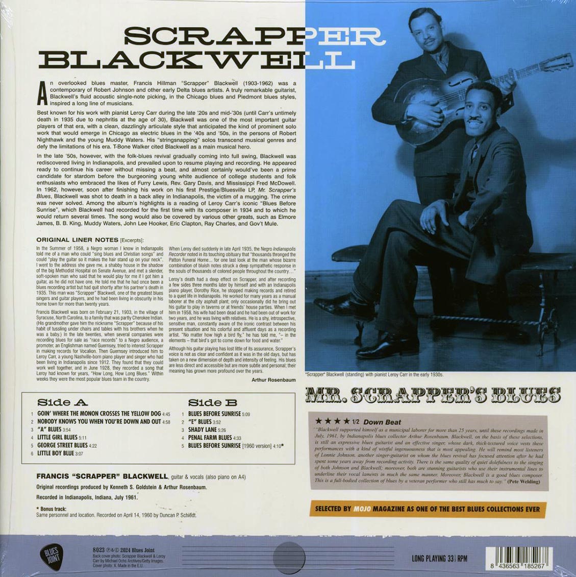 Scrapper Blackwell - Mr. Scrapper's Blues (+bonus track) (mono) (ltd. ed.) (180g) Vinyl Record