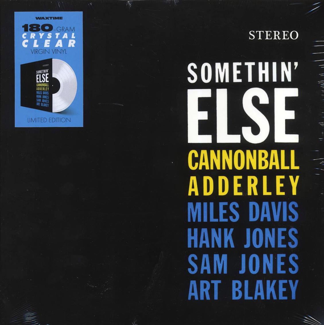 Cannonball Adderley, Miles Davis, Hank Jones, Sam Jones, Art Blakey - Somethin' Else (+2 bonus tracks) (ltd. ed.) (180g) (clear vinyl) Vinyl Record