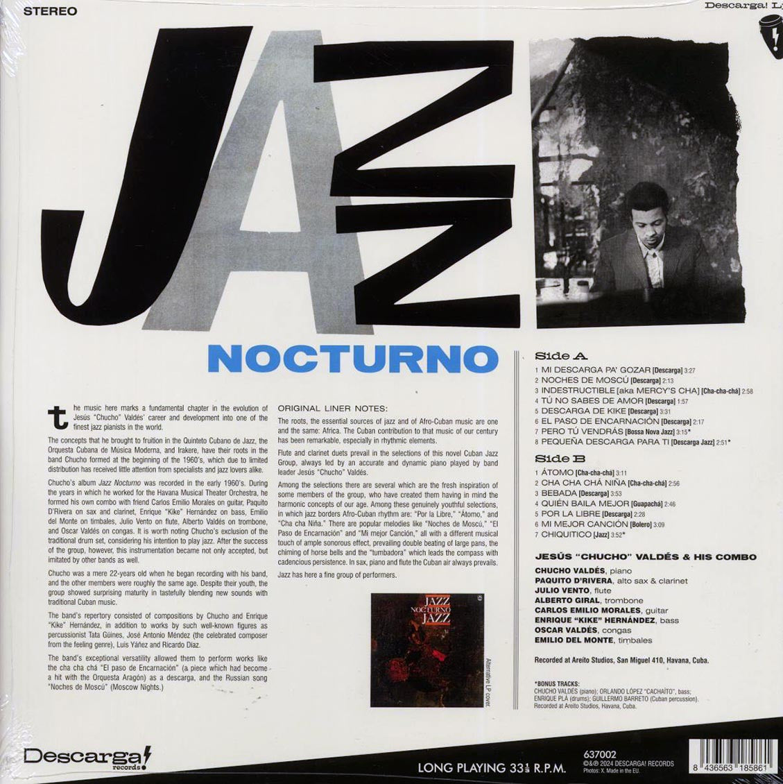 Jesus Chucho Valdes & His Combo - Jazz Nocturno (+3 bonus tracks) (ltd. ed.) (180g) Vinyl Record