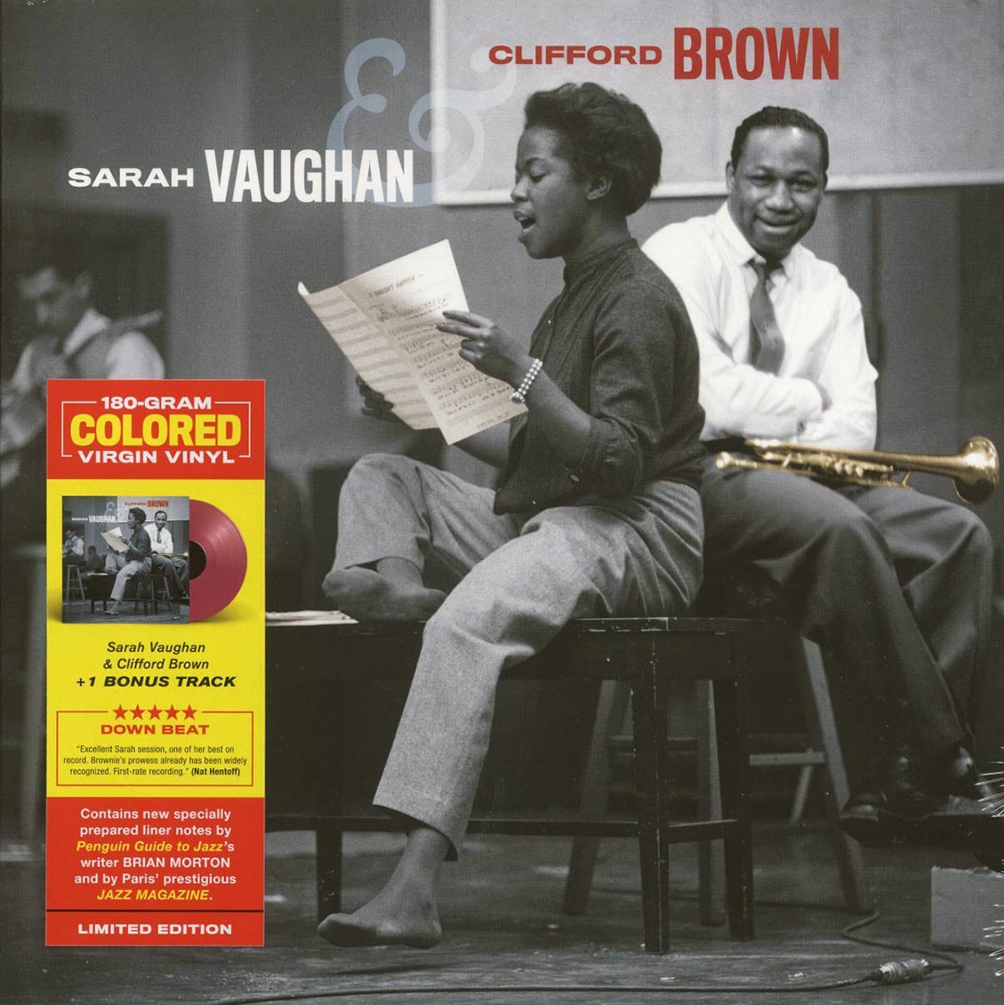 Sarah Vaughan, Clifford Brown - Sarah Vaughan & Clifford Brown (+bonus track) (ltd. ed.) (180g) (red vinyl) Vinyl Record