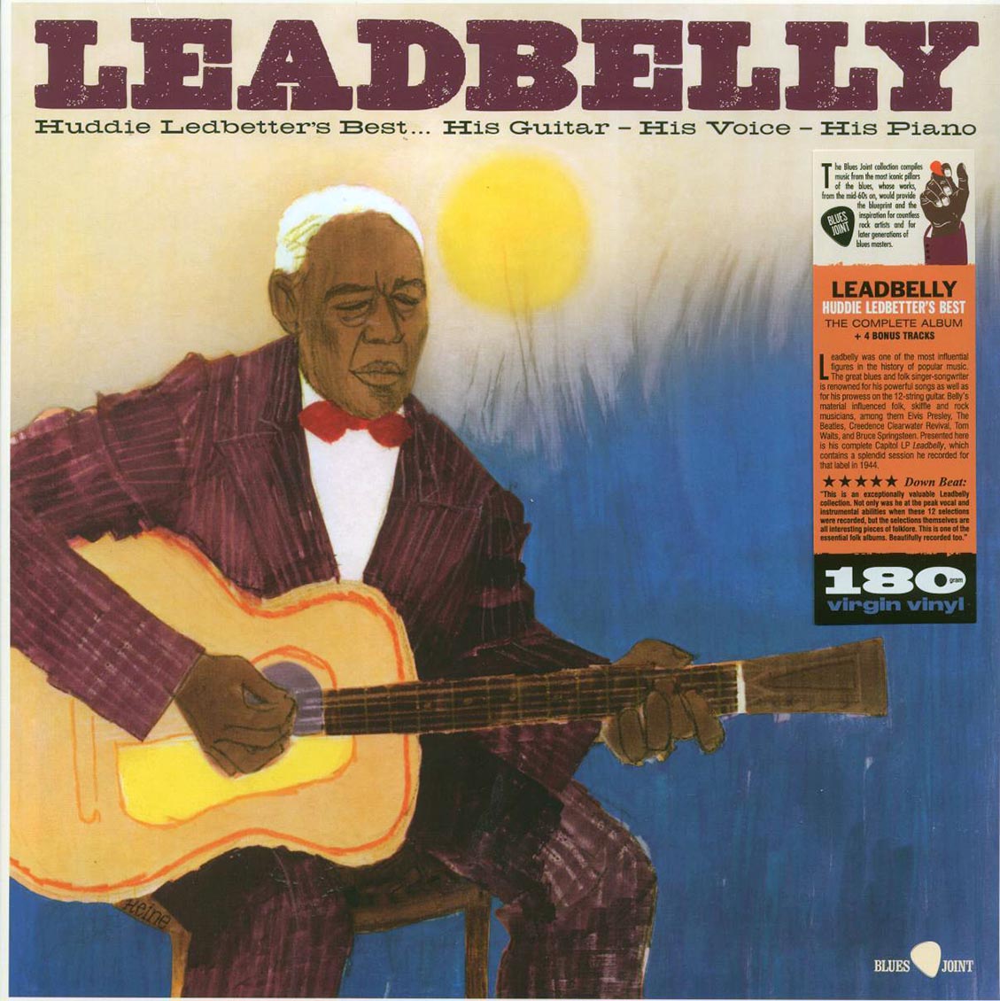 Leadbelly - Huddie Ledbetter's Best: His Guitar, His Voice, His Piano (+4 bonus tracks) (ltd. ed.) (180g) Vinyl Record