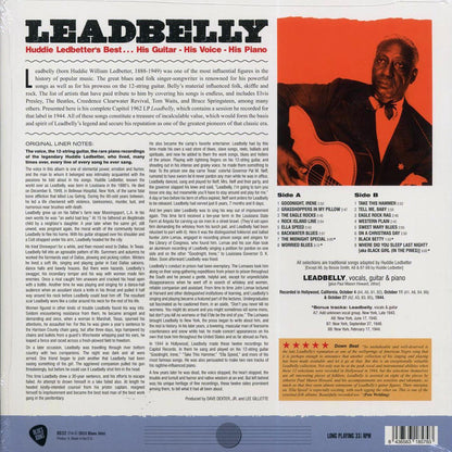 Leadbelly - Huddie Ledbetter's Best: His Guitar, His Voice, His Piano (+4 bonus tracks) (ltd. ed.) (180g) Vinyl Record