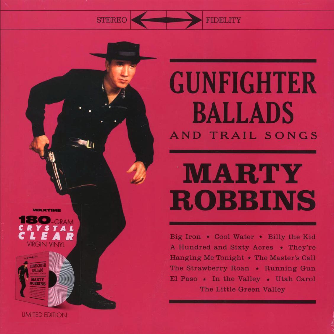 Marty Robbins - Gunfighter Ballads And Trail Songs (+4 bonus tracks) (ltd. ed.) (180g) (clear vinyl) Vinyl Record