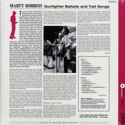 Marty Robbins - Gunfighter Ballads And Trail Songs (+4 bonus tracks) (ltd. ed.) (180g) (clear vinyl) Vinyl Record