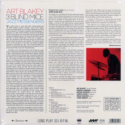Art Blakey & The Jazz Messengers - Three Blind Mice (+bonus track) (ltd. ed.) (180g) (remastered) Vinyl Record