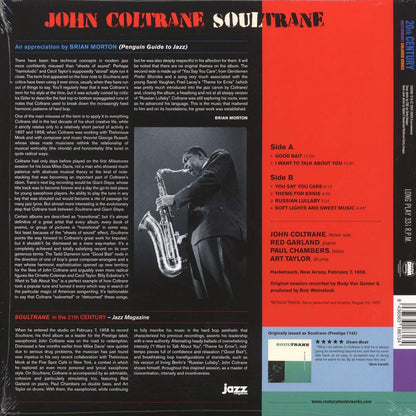 John Coltrane - Soultrane (+bonus track) (ltd. ed.) (180g) (red vinyl) Vinyl Record
